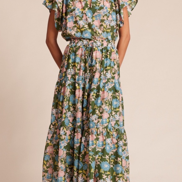Trovata Makena B Skirt & Clover Shirt (SET) in Spring Tendril - Size L - Picture 2 of 4